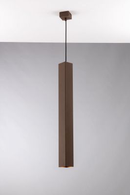 Sospensione quadra 1XGU10 non incl. 60 cm bianco-nero-oro-corten FLUKE-SQ Sospensione quadra 1XGU10 non incl. 60 cm bianco-nero-oro-corten FLUKE-SQ